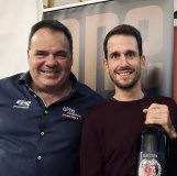 Alexandre Debons et Sébastien Reichenbach, lors de la soirée de présentation de l'équipe Elite Fondations